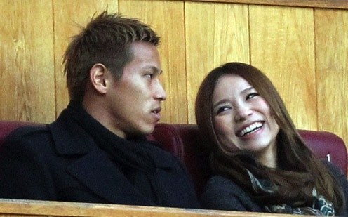 Image result for Keisuke Honda and WIFE Misako Honda